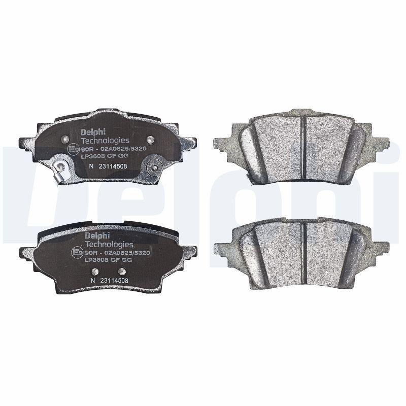 Kit de plaquettes de frein, frein à disque DELPHI LP3608