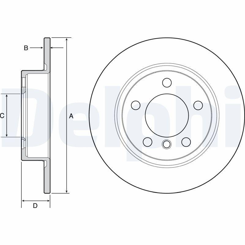 Disque de frein DELPHI BG4561C