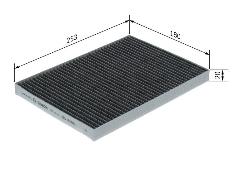 Filtre, air de l'habitacle BOSCH 1987435621
