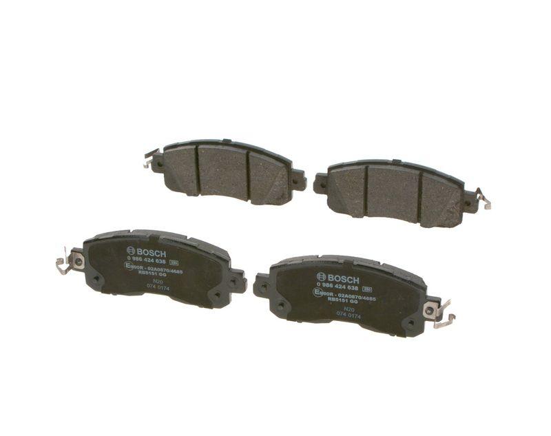 Kit de plaquettes de frein, frein à disque BOSCH 0 986 424 638