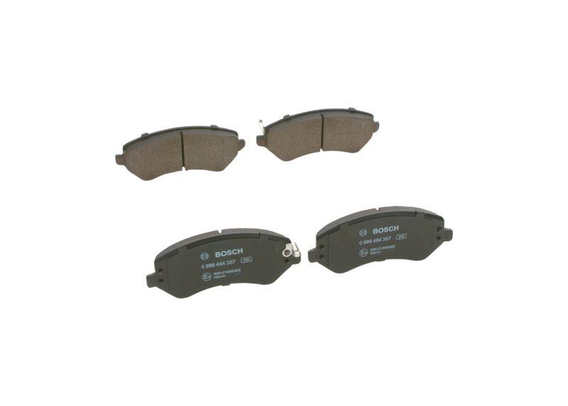 Kit de plaquettes de frein, frein à disque BOSCH 0 986 494 357