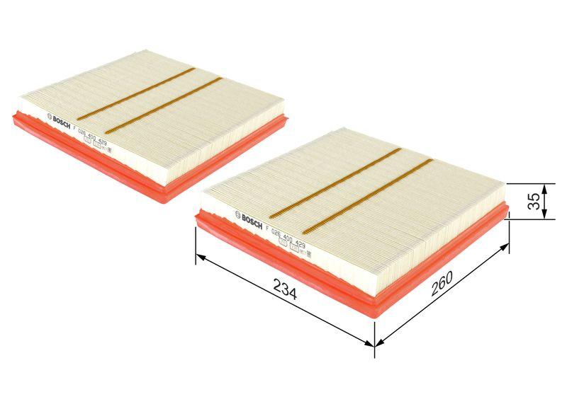 Filtre à air BOSCH F 026 400 429