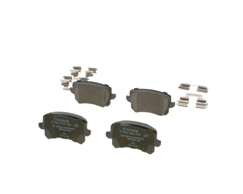 Kit de plaquettes de frein, frein à disque BOSCH 0 986 494 731