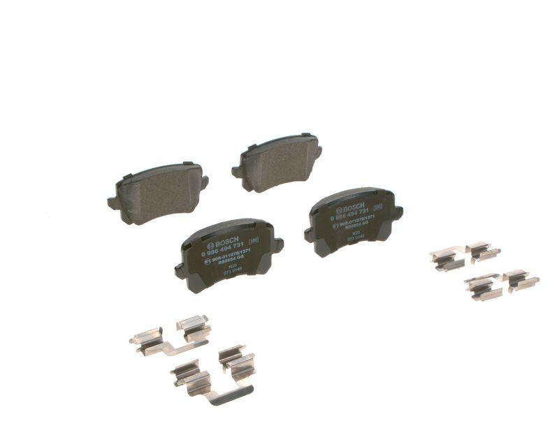 Kit de plaquettes de frein, frein à disque BOSCH 0 986 494 731