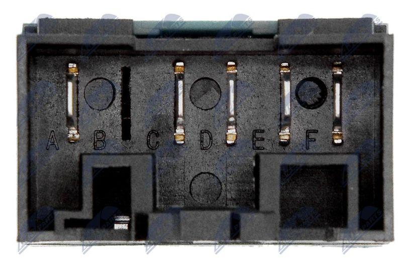 Interrupteur, lève-vitre NTY EWS-FT-004
