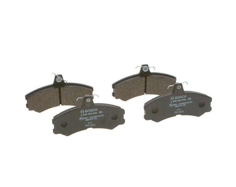 Kit de plaquettes de frein, frein à disque BOSCH 0 986 494 866