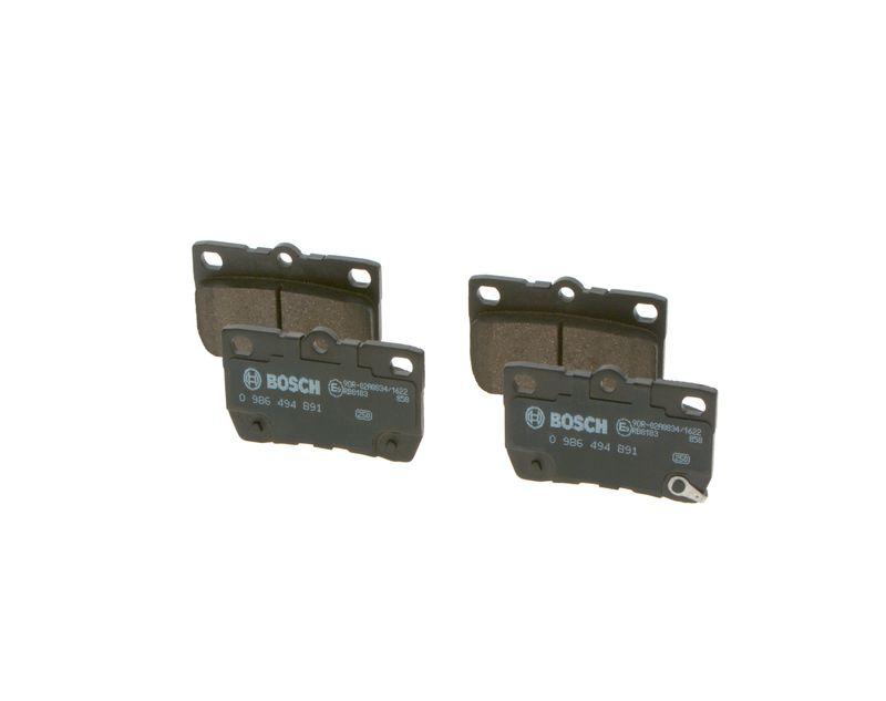 Kit de plaquettes de frein, frein à disque BOSCH 0 986 494 891