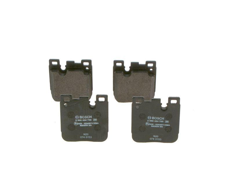 Kit de plaquettes de frein, frein à disque BOSCH 0 986 424 755
