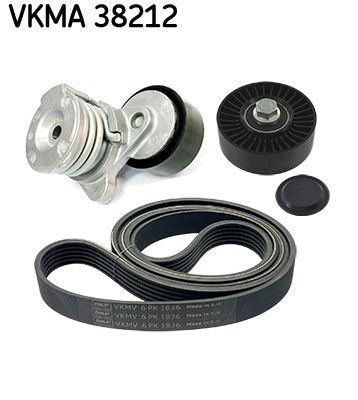 Jeu de courroies trapézoïdales à nervures SKF VKMA 38212