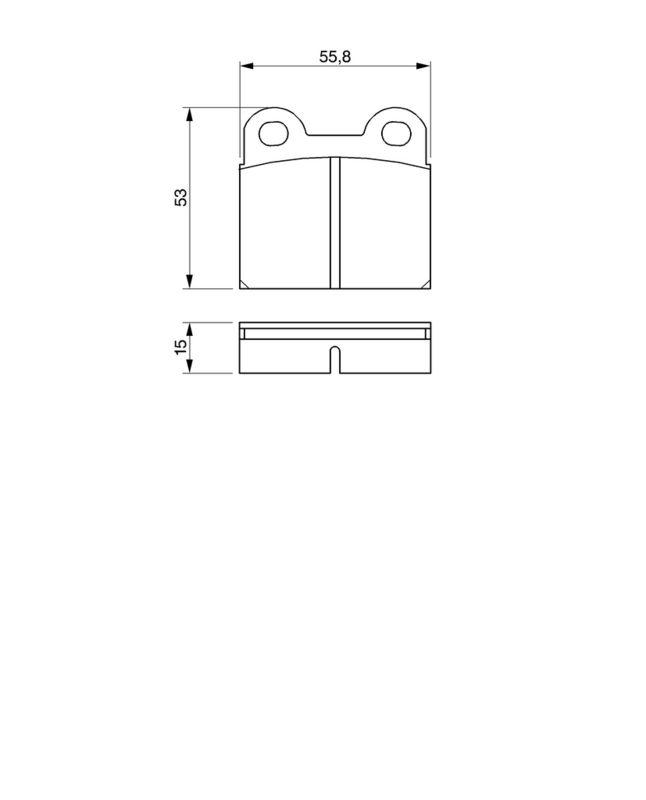 Kit de plaquettes de frein, frein à disque BOSCH 0986460101