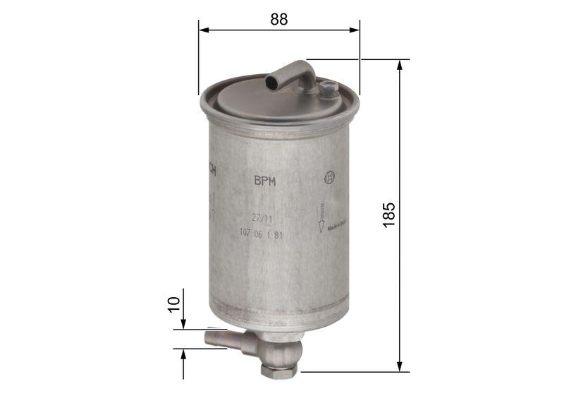 Filtre à carburant BOSCH 0 450 906 431
