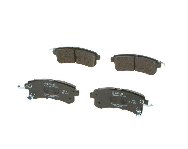 Kit de plaquettes de frein, frein à disque BOSCH 0 986 494 778