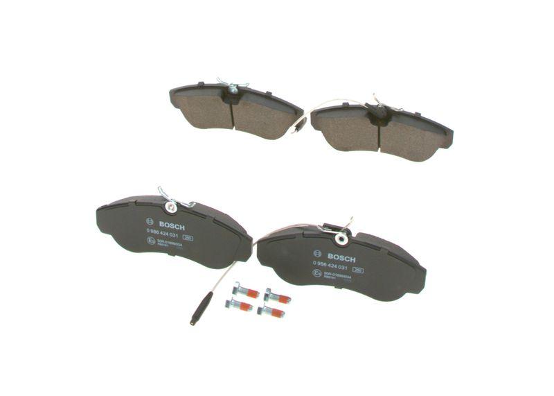 Kit de plaquettes de frein, frein à disque BOSCH 0 986 424 031