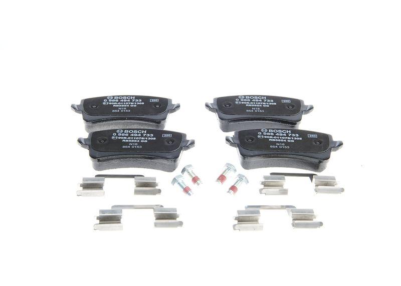 Kit de plaquettes de frein, frein à disque BOSCH 0 986 494 733