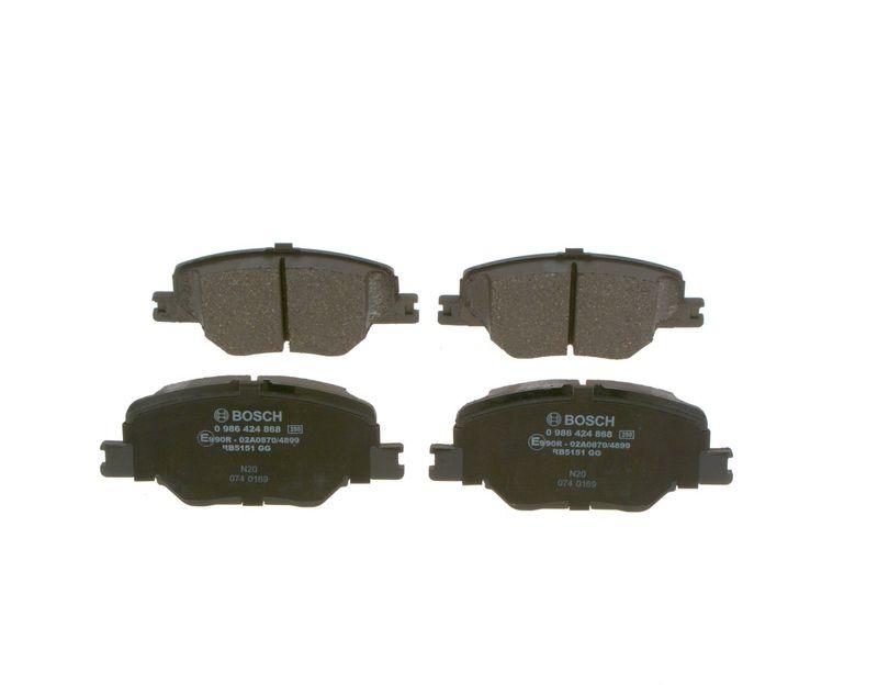 Kit de plaquettes de frein, frein à disque BOSCH 0 986 424 868