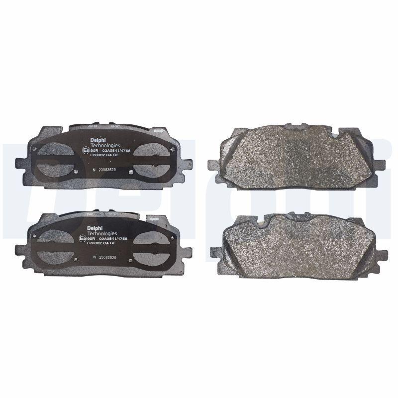Kit de plaquettes de frein, frein à disque DELPHI LP3302