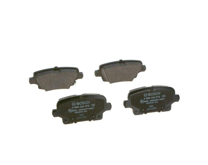 Kit de plaquettes de frein, frein à disque BOSCH 0 986 424 872
