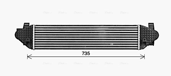 Intercooler, échangeur AVA QUALITY COOLING FD4691
