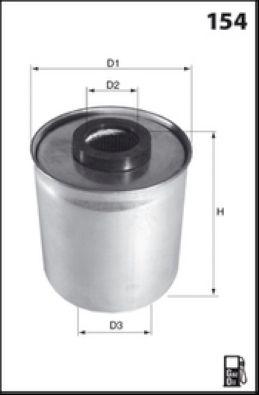 Filtre à carburant MECAFILTER ELG5514