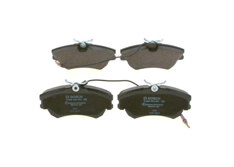 Kit de plaquettes de frein, frein à disque BOSCH 0 986 424 451