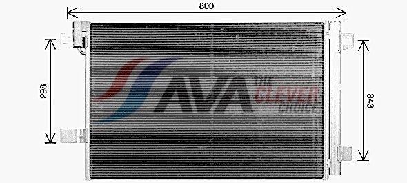 Condenseur, climatisation AVA QUALITY COOLING VN5437D
