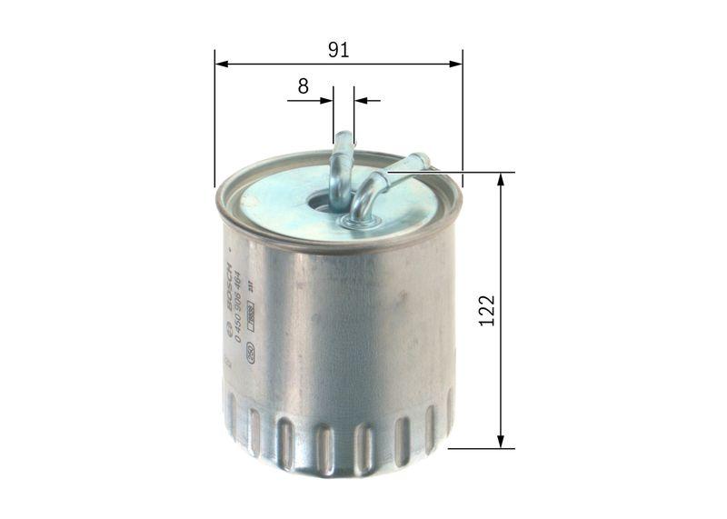 Filtre à carburant BOSCH 0 450 906 464