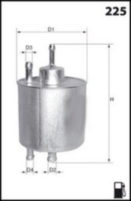 Filtre à carburant MECAFILTER ELE6029