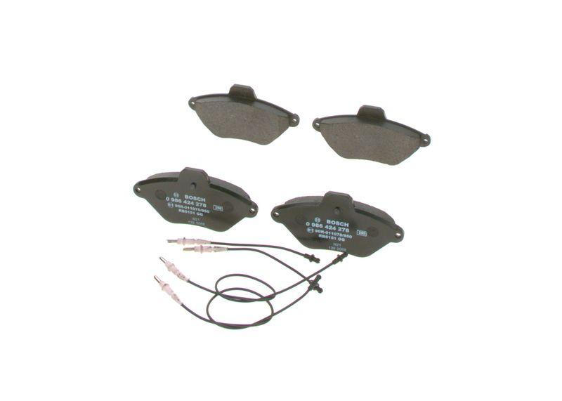 Kit de plaquettes de frein, frein à disque BOSCH 0 986 424 278