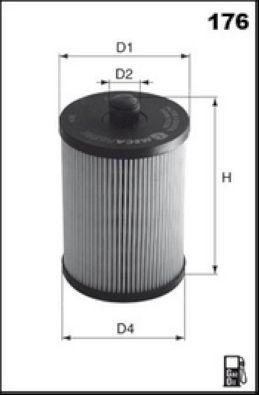 Filtre à carburant MECAFILTER ELG5428
