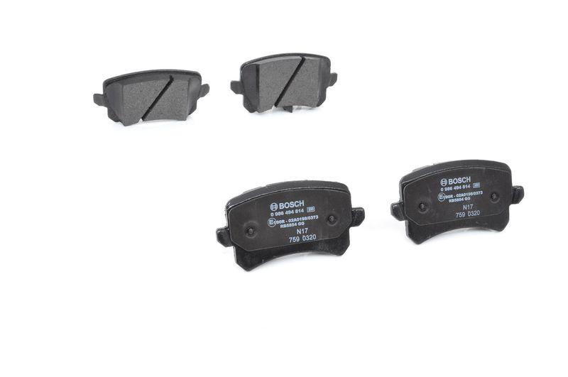 Kit de plaquettes de frein, frein à disque BOSCH 0 986 494 814