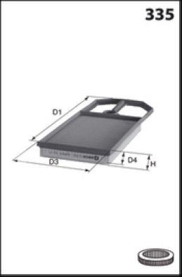 Filtre à air MECAFILTER ELP9079