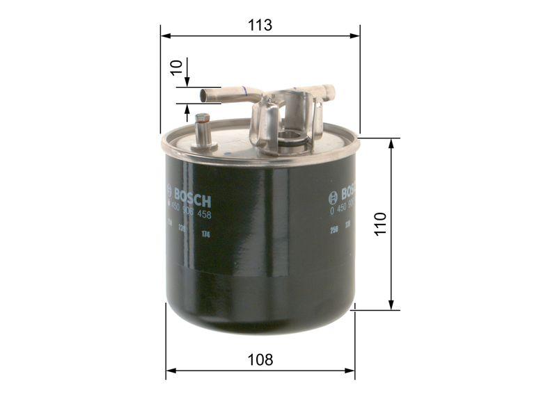 Filtre à carburant BOSCH 0 450 906 458
