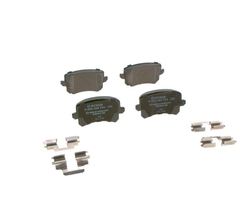 Kit de plaquettes de frein, frein à disque BOSCH 0 986 494 731