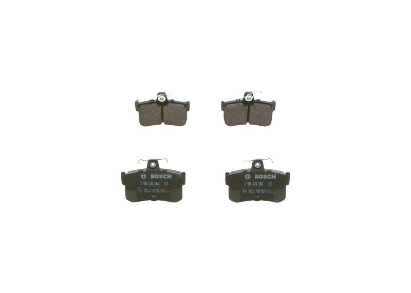 Kit de plaquettes de frein, frein à disque BOSCH 0986424568