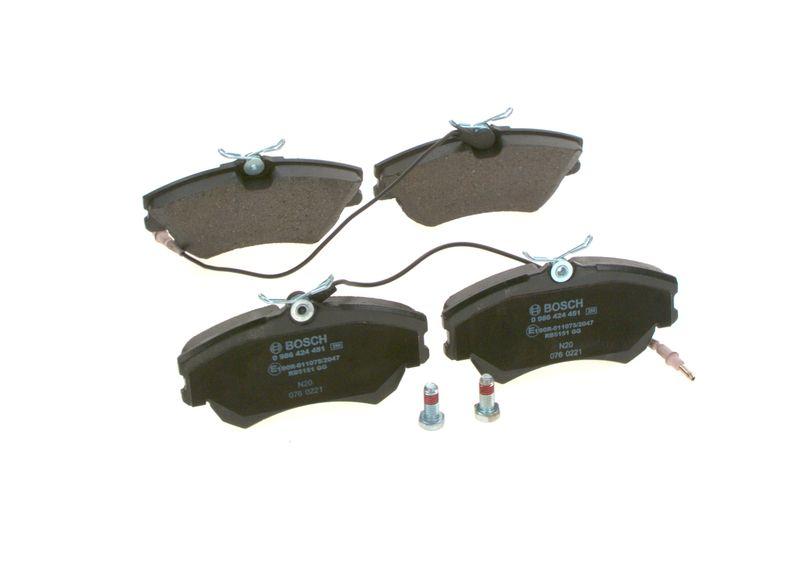 Kit de plaquettes de frein, frein à disque BOSCH 0 986 424 451