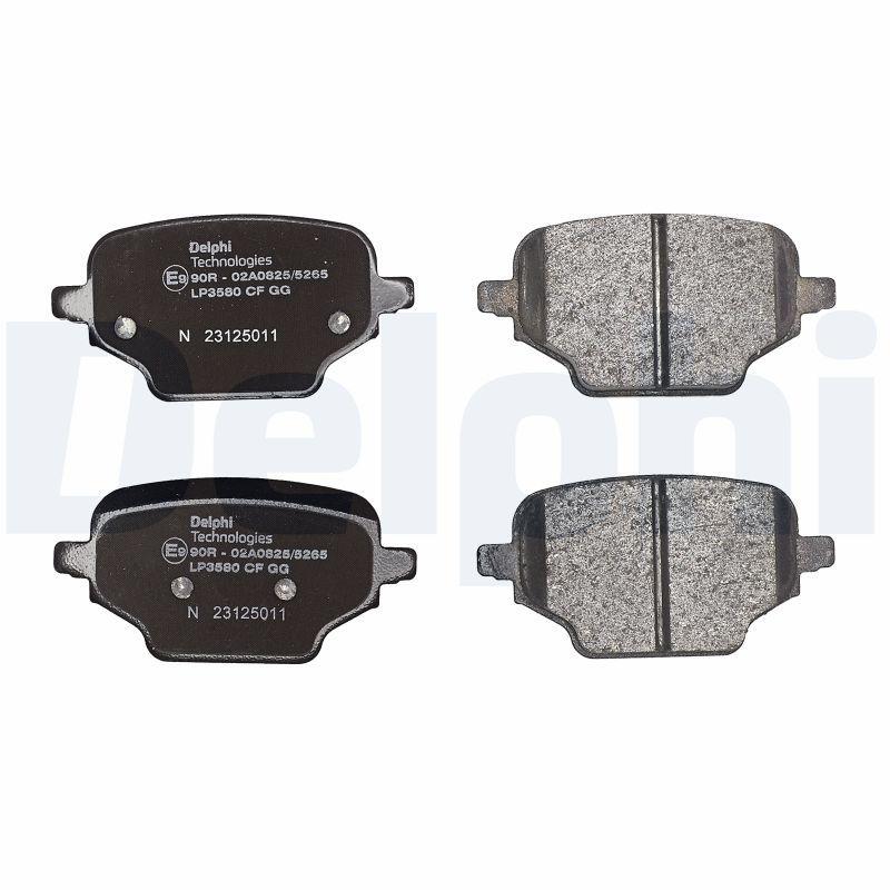 Kit de plaquettes de frein, frein à disque DELPHI LP3580