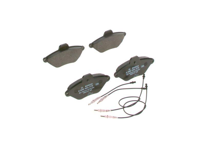 Kit de plaquettes de frein, frein à disque BOSCH 0 986 424 278