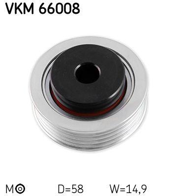 Tendeur de courroie, courroie trapézoïdale à nervures SKF VKM 66008