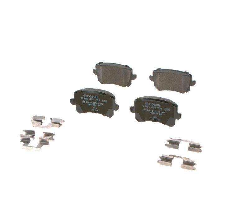 Kit de plaquettes de frein, frein à disque BOSCH 0 986 494 731
