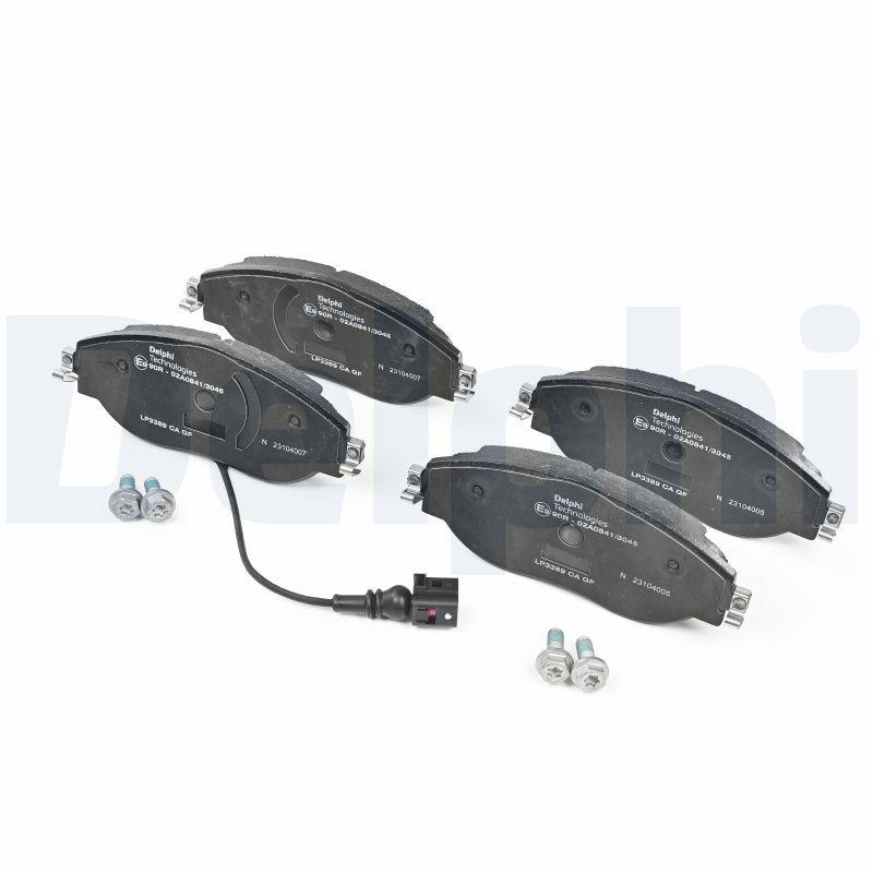 Kit de plaquettes de frein, frein à disque DELPHI LP3389