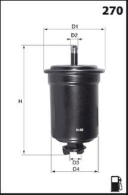 Filtre à carburant MECAFILTER ELE6115