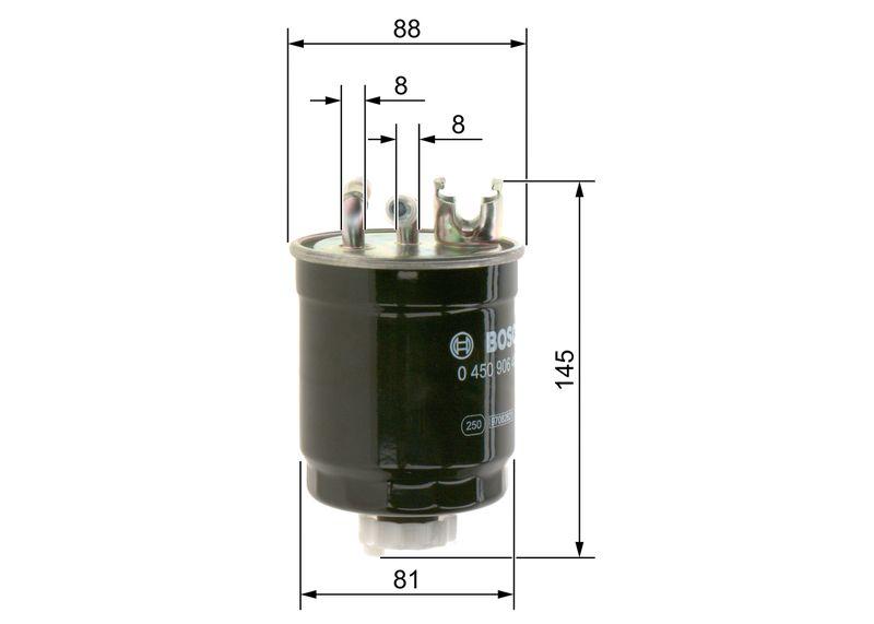 Filtre à carburant BOSCH 0 450 906 409