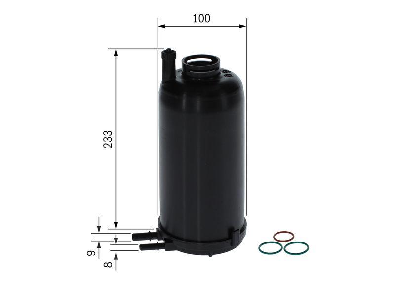 Filtre à carburant BOSCH F 026 402 045