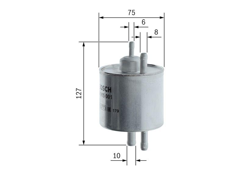 Filtre à carburant BOSCH 0 450 915 001
