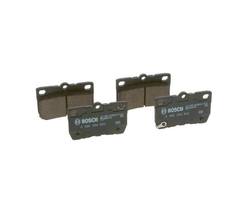Kit de plaquettes de frein, frein à disque BOSCH 0 986 494 891