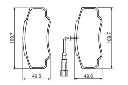 Kit de plaquettes de frein, frein à disque BOSCH 0986494391