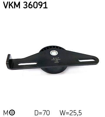 Tendeur de courroie, courroie trapézoïdale à nervures SKF VKM 36091