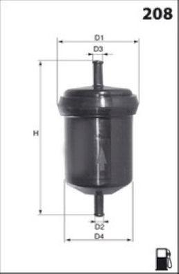 Filtre à carburant MECAFILTER ELE6004