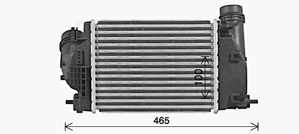 Intercooler, échangeur AVA QUALITY COOLING DN4469