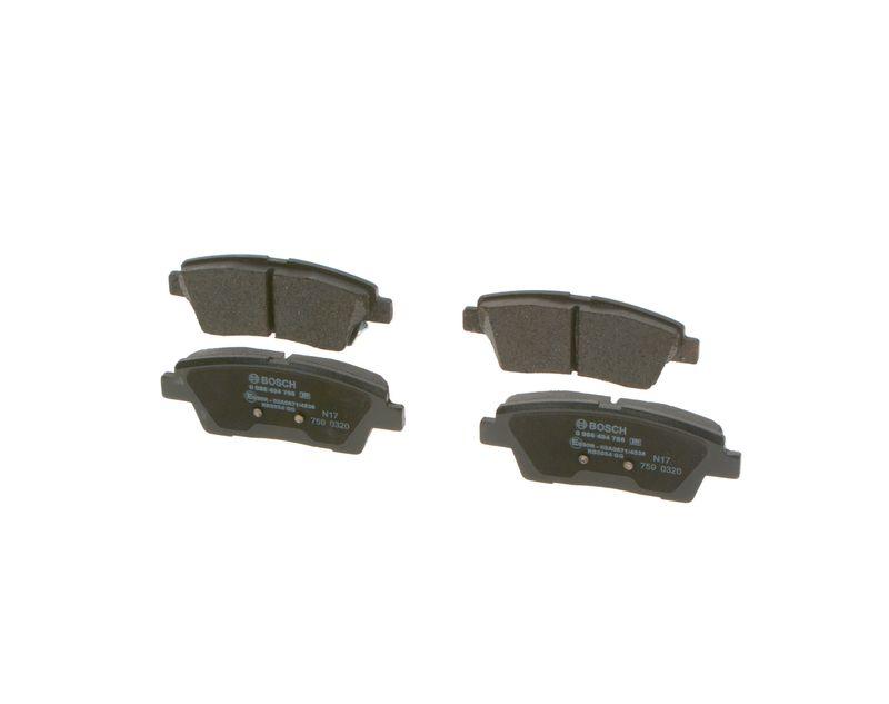 Kit de plaquettes de frein, frein à disque BOSCH 0 986 494 766